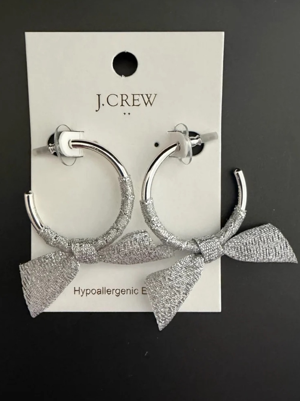 J. Crew Factory Ribbon Wrapped Hoops - Picture 2 of 8